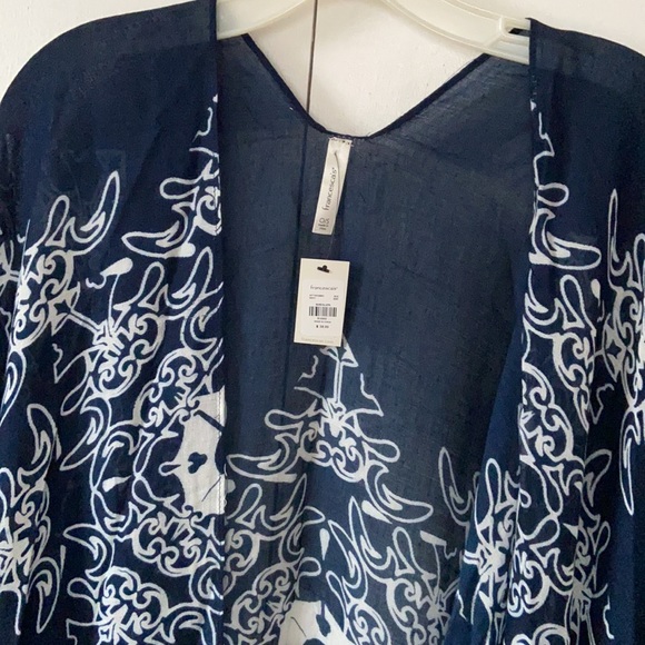 NEW Andey Mandala Printed Open Kimono Poncho Wrap - Picture 6 of 9